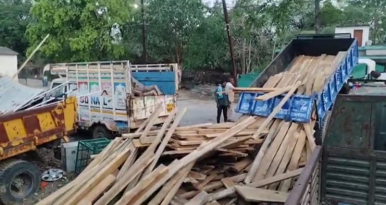 वन विभाग की बड़ी कार्रवाई, मुकुंदपुर के जंगल से कटकर सागौन रीवा में हो रहा था डम्प