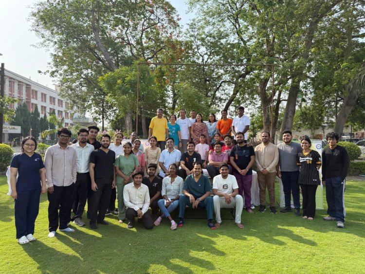 सर्जरी विभाग मना रहा सर्जिकल सप्ताह, योग से हुई शुरुआत और पौधरोपण से समापन होगा