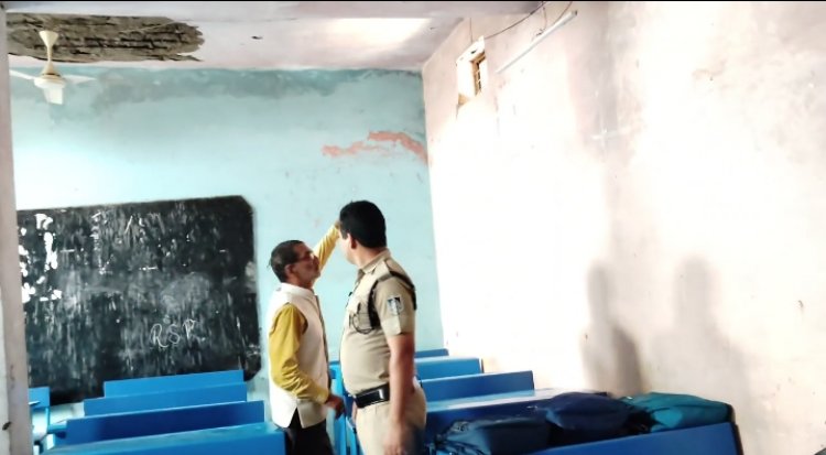 सीएम राइज स्कूल में हादसा, क्लास रूम का प्लास्टर गिरा, 2 छात्राएं घायल, एक की हालत गंभीर