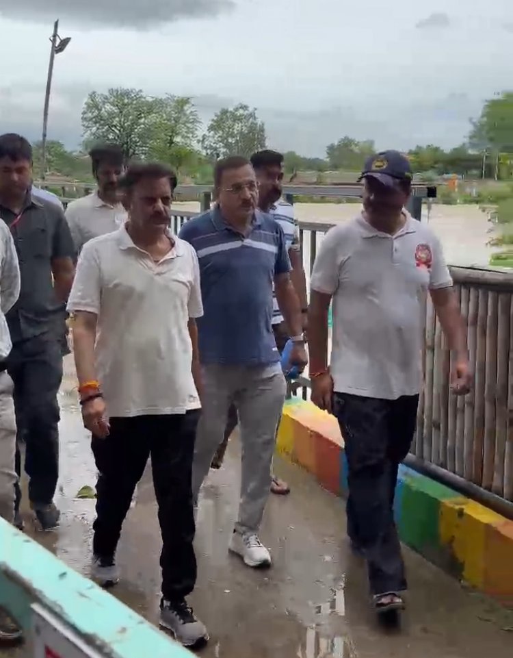 फिर डूबा ईको पार्क, रिवर फ्रंट भी जलमग्न, डिप्टी सीएम पहुंचे बाढ़ का निरीक्षण करने